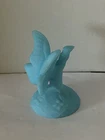 Fenton Blue Satin Ring Holder Art Glass Vintage