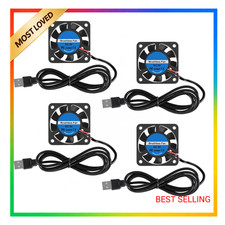 4pcs 40mm USB Brushless Cooling Fan 40x10mm DC 5V Quiet Mini Computer Series