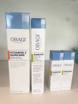 Obagi Clinical KINETIN+ Vitamin C suncare SPF 30 +   hydrating eye cream 11/2027