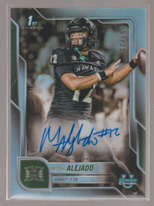 2025 Bowman Chrome U MICAH ALEJADO 1st Auto 151/299 Refractor Hawaii