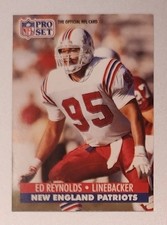 1991 Pro Set #231 Ed Reynolds New England Patriots Card