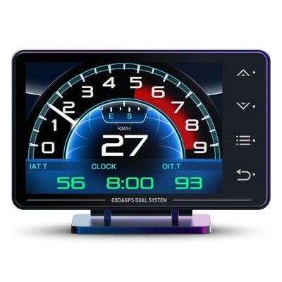 MH Obd2 Gauge Display Heads Up Display 4.3-inch TFT LCD Screen Multi-Function...