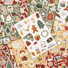 Fun Christmas Stickers for Kids Large Set of 400 Holiday Multi