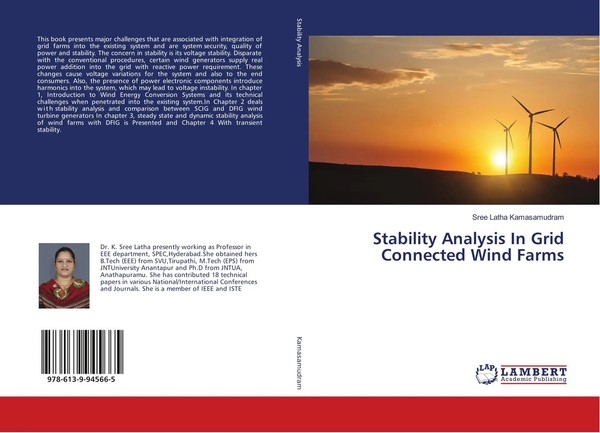 Stability Analysis In Grid Connected Wind Farms Sree Latha Kamasamudram Buch-image
