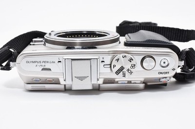 OLYMPUS PEN Lite E-PL6 Mirrorless Camera Body Silver Tested SC