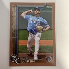 2025 Topps #607 Alec Marsh Gold 1439/2025, Kansas City Royals
