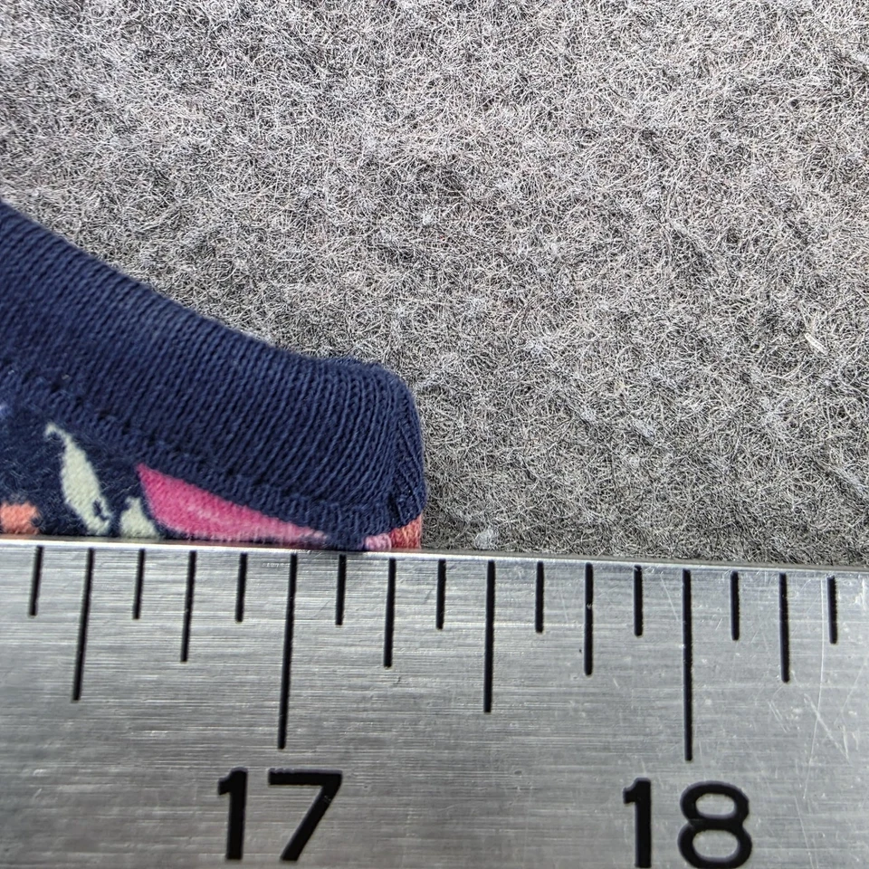 Camisa sin mangas Lands' End para mujer mediana azul marino floral sin mangas verano informal Foto 3 de 4