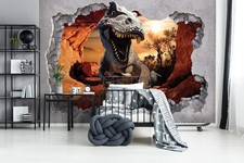 Dinosaure Papier Peint Mural pour Enfants Chambre 368x254 CM 4 Part Complet Déco