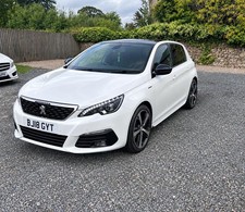 2018 Peugeot 308 GT Line 1.2 Petrol Manual 5 Door Hatchback Pearl White