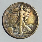 1917 S Rev Walking Liberty Half Dollar - Beautiful Toning And Detail