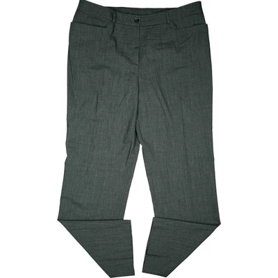 Basler 46 L32 Stoff Hose grau Damen Straight Leg high Rise Business dünn W36 XXL - Bild 1 von 4