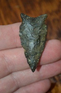 Nice Black Chert Early Archaic San Patrice Dunklin Co Missouri 1.75 x .7/8