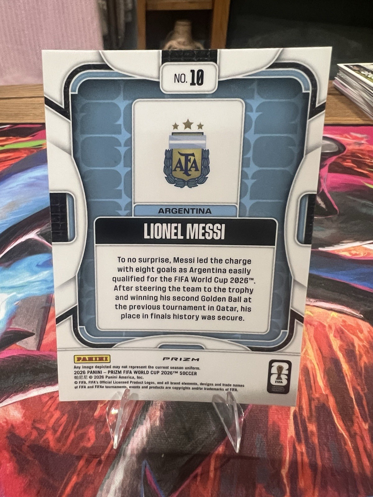 Messi Rd Card Panini Prizm 2026 Fifa World Cup Lionel MESSI Red, White, Blue Prizm ...