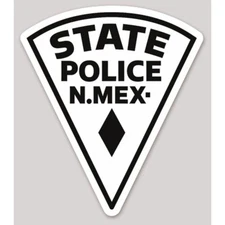 4 Inch Non-Reflective New Mexico Subdued State Police Logo Sticker Decal