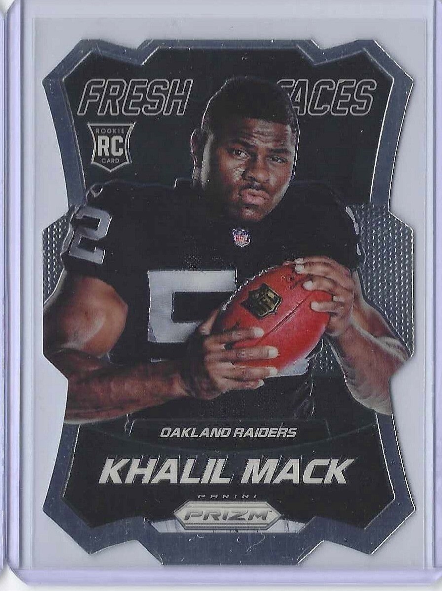 2014 Panini Prizm Khalil Mack Fresh Faces Rookie Die-Cut