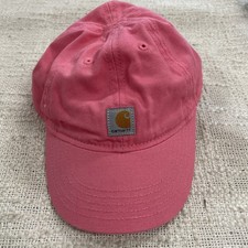 Kids Carhartt Pink Signature Canvas Elastic Cap Hat