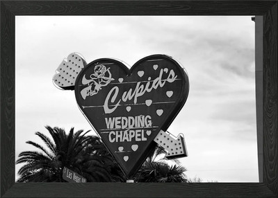 Amor Las Vegas gerahmtes Wandbild Poster Leinwanddruck Bild