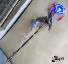 Anime Fate/Grand Order Caster Artoria Pendragon Glowing Staff Cosplay Prop