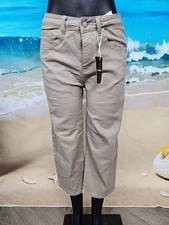 NWT Flamingals Women's Powder Brown Khaki Denim Jeans Size Small #60975