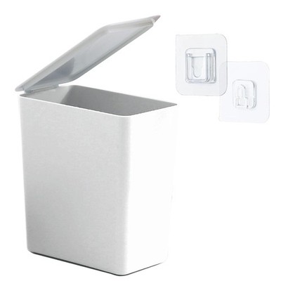 Kleiner Tisch-Mülleimer mit Deckel, 1.2 L, Mini Abfalleimer für Zuhause, Büro...