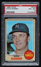 1968 Topps Steve Barber #316 PSA 8 2d2