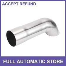 2 Outlet T304 Stainless Steel Turn Down Exhaust Tip 230mm Long