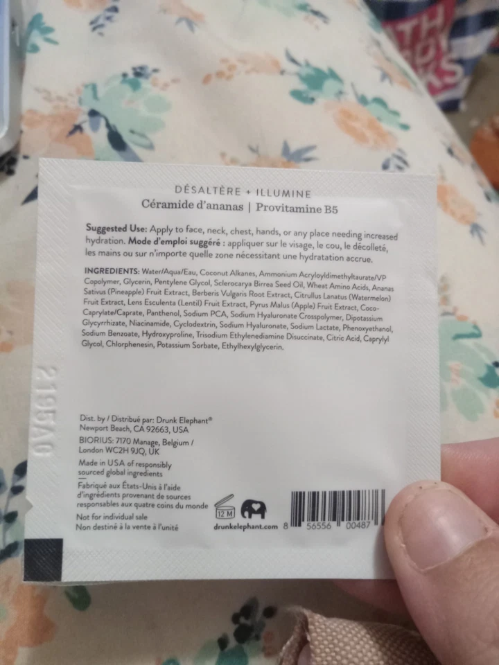 New Drunk Elephant Hydration Serum Sample - Image 3 of 3