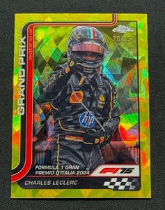 Carte Topps Chrome Sapphire 2022 Charles Leclerc Green /75 #27 – Near Mint