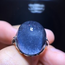 Natural Blue Ghost, Blue Golden Sand, Starry Sky Ring