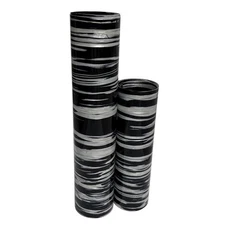 2x Drum Wrap Musical Instrument Deco Sheet 10x60" 16x60" Black Oyster