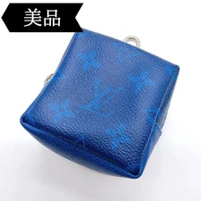 LOUIS VUITTON M69309 Taigarama Porte-Clés Blue Pouch Made in Italy