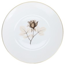 Suppenteller Rosenthal Form 2000 Schattenrose mit Goldrand