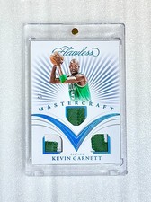 2024-25 Panini Flawless Mastercraft Kevin Garnett Triple Game Used Patch 15 2024-25 Panini Flawless Mastercraft Kevin Garnett Triple Game Used Patch 15