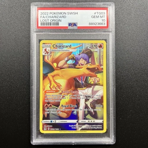 Charizard TG03/TG30 PSA 10 SWSH11 Lost Origin Trainer Gallery English Pokemon