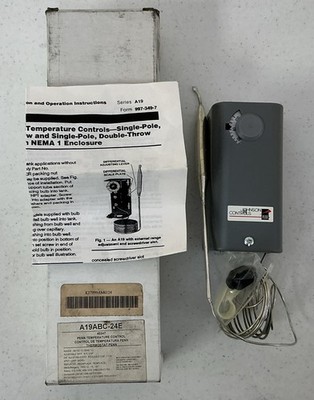 NEW JOHNSON CONTROLS A19ABC-24E TEMPERATURE CONTROL SERIES A19, FREE SHIPPING