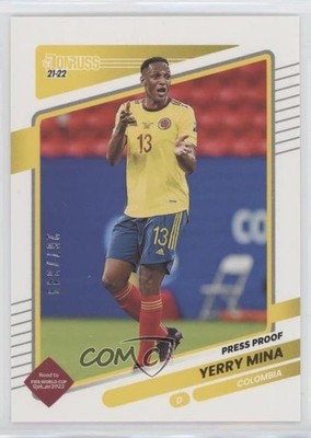 2021 Panini Donruss Road to Qatar Press Proof Gold 267/349 Yerry Mina #29 0to2