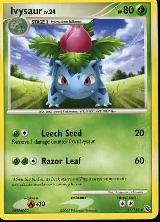Ivysaur - 51/132 - Pokemon Secret Wonders Card LP