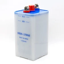 NFB200 Nickel Iron Battery 200 Ah 1.2V Battery New Old Stock Edison Batteries