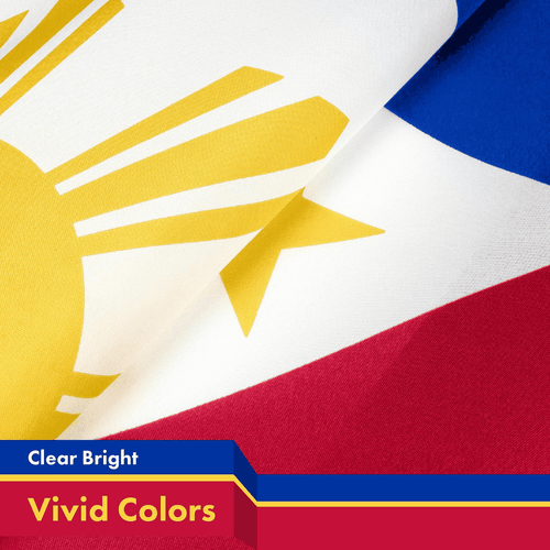 5 Pack: Philippines (Philippine) Flag  3x5 feet  Printed 150D - Picture 3 of 5
