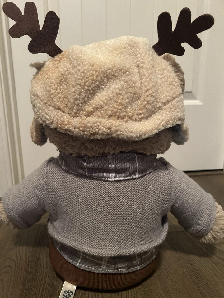 Walmart Bear Snowflake Bear 2022 beige niño astas 20" nuevo con etiquetas Foto 2 de 3