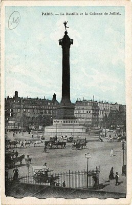 CPA PARIS 12e - La Bastille et la Colonne de Julliet (76784)
