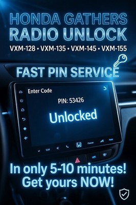 Honda Radio Code by Serial Number Gathers VXM Unlock Fast PIN