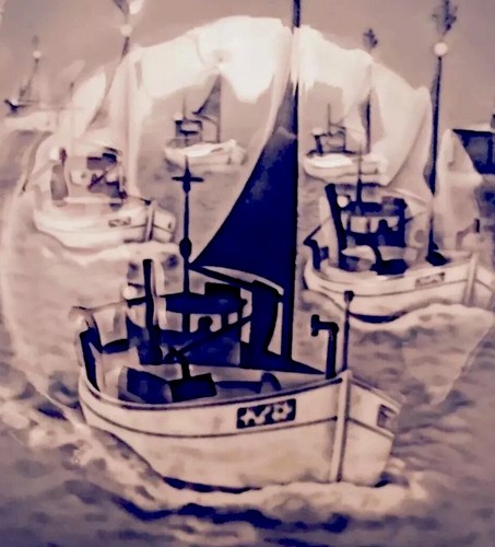 Vintage Collectors Plate Bing & Grondah 1966 Sailboats In The Harbor Denmark 8” - Picture 4 of 8