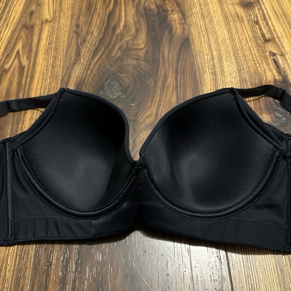 Leonisa Back Smoothing Bra with Soft Full Coverage Cups - Black Size 34 - Image 2 of 4