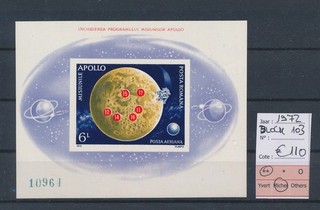 BV72471 Romania 1972 Apollo lunar mission imperf sheet MNH cv 110 EUR