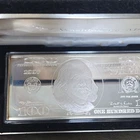 The Washington Mint 1997 $100 4 OZ Silver Bar .999 Fine in Display Case