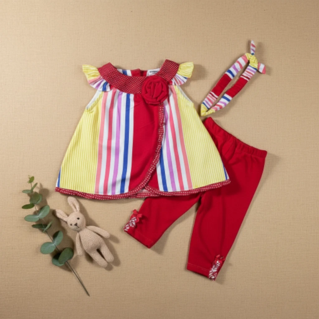 Ensemble Bébé Garçon Gymboree Rouge Coton - Taille 3-6 Mois - Neuf Avec Étiquettes