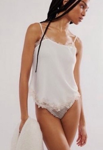 Intimately Free People Sunset Lover Cami Top Ivory Size Small Spaghetti Straps
