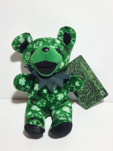 Grateful Dead by Liquid Blue Reuben Green & Clovers Bean Bear Plush with Tag