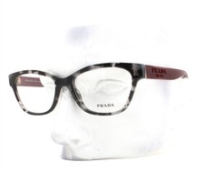 Prada VPR 03W 510-1O1 Eyeglasses Glasses Black Gray Havana Red 51mm w/pouch